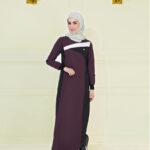 Dark Orchid Contrast Panel Jilbab